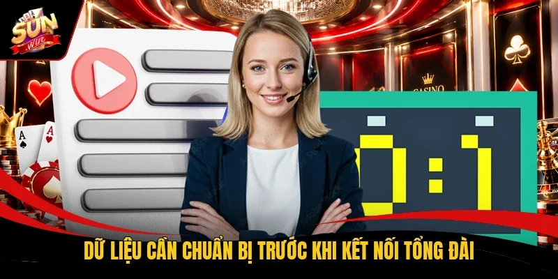 Dữ liệu cần chuẩn bị trước khi kết nối tổng đài
